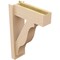 Ekena Millwork 6-in W x 16-in D x 24-in H Funston Block Rough Cedar Woodgrain TimberThane Outlooker, Primed Tan OUTUR060X16X24FST44RCPR - alternate 3